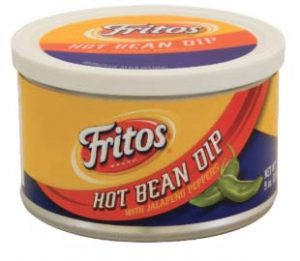 hot bean dip in a can