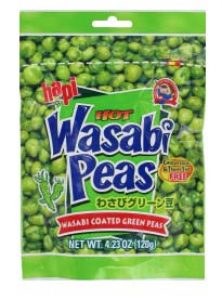 package of wasabi coated peas