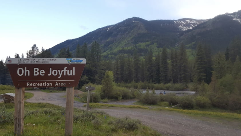 Oh Be Joyful Campground in Colorado